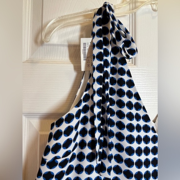 NWT COOPER & ELLA Women’s Sleeveless Dot Dress with Shoulder Ties Size Medium - Picture 5 of 6